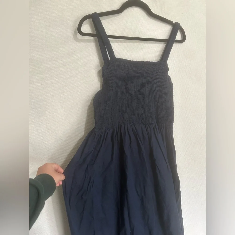 J.crew linen blend midi dress